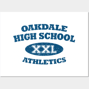 Oakdale High School Athletics (Blue/Worn) Posters and Art